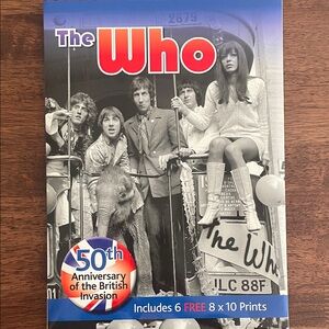The WHO 50th anniversary of the British Invasion book and prints